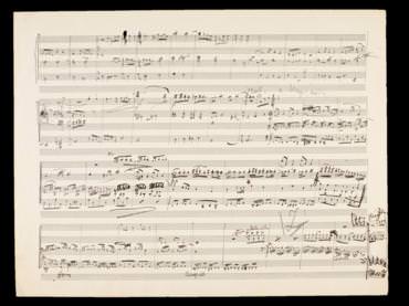 Image 3 : annotations au crayon bleu de Gustav Mahler