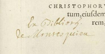 4. signature de Montesquieu